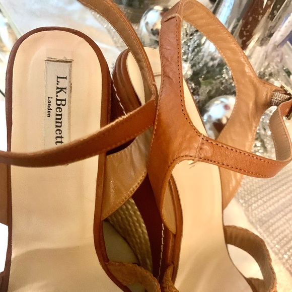 ❌❌❌SOLD❌❌❌ L.K.Bennett Leather Espadrilles SZ 9 🔥🔥🔥 - Picture 13 of 16